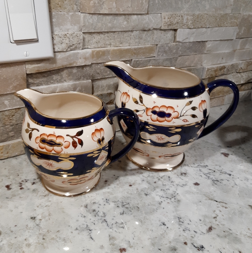 Vintage Sadler Imari set of 2